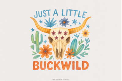 Buckwild Western PNG, Western Sublimation Design, Trendy Country Weste
