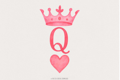 Queen of Hearts PNG Download, Trendy Sublimation, Playing Cards PNG, B