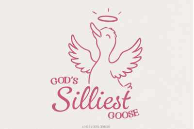 God&#039;s Silliest Goose PNG, Silly Goose png, Cute Goose Graphics, Goose