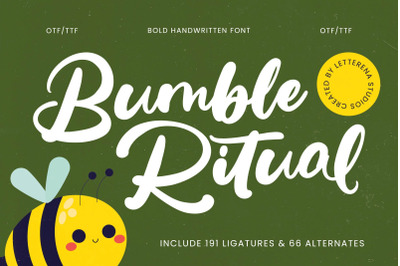 Bumble Ritual - Bold Handwritten Font