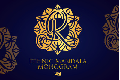 Ethnic Mandala Monogram