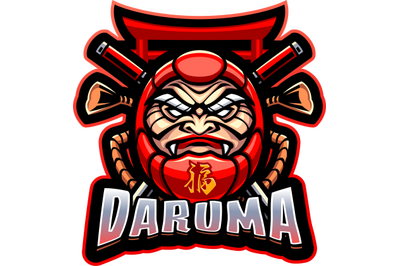 Daruma esport mascot logo design