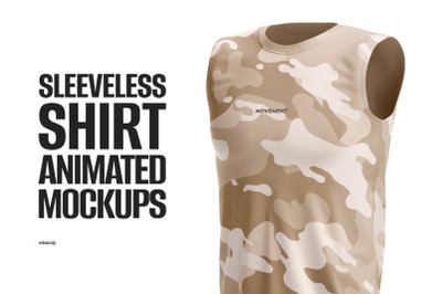Sleeveless Shirt Animated Mockup