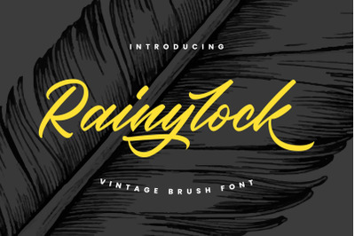 Rainylock  Handwritten Script