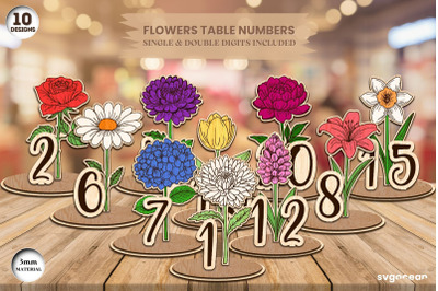 Flowers Table Numbers Bundle