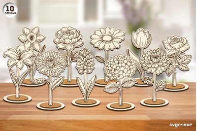 Flowers Laser Cut Bundle