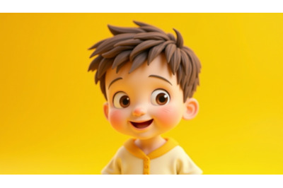 3D-rendered child, ultra-detailed digital painting