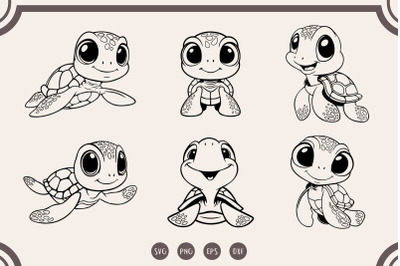 Sea Turtle svg, Turtle svg Bundle, Cute Sea Turtle svg