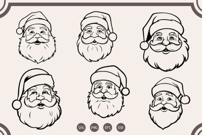 Santa svg Bundle, Santa Claus svg, Christmas svg