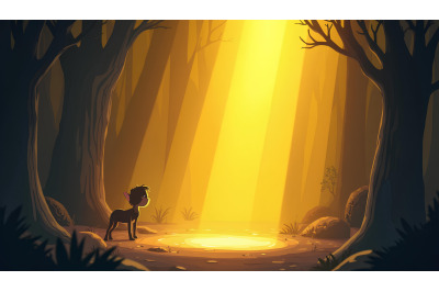 Cinematic fairy, dramatic lighting and shadows
