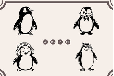 Penguin svg Bundle, Cute Penguin svg Bundle