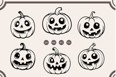 Jack o lantern svg, Halloween Pumpkin svg, Pumpkin Face svg