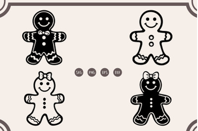 Gingerbread Man svg, png Bundle, Christmas Cookie svg