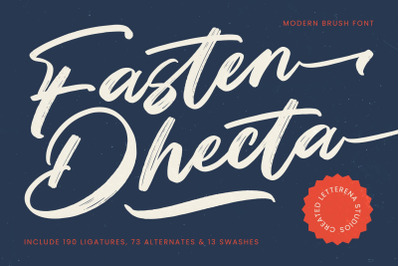 Fasten Dhecta - Modern Brush Font
