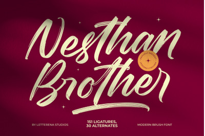 Nesthan Brother - Modern Brush Font