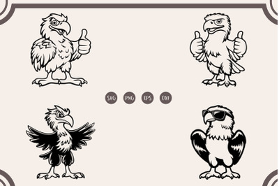 Eagle svg, Funny Eagle svg, Eagle With Sunglasses svg