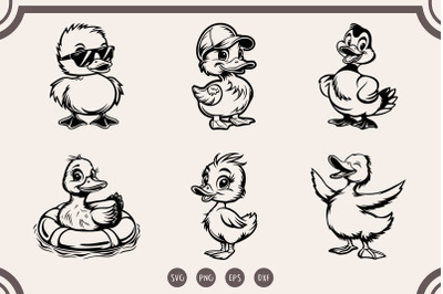 Funny Duck svg Bundle, Duck Svg, Happy Duck svg, png