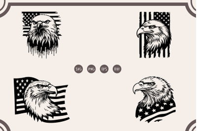 Eagle With American Flag svg, American Flag svg, Eagle svg