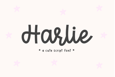 Harlie - Cute Script Font