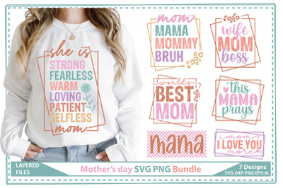 Mothers day SVG PNG Bundle