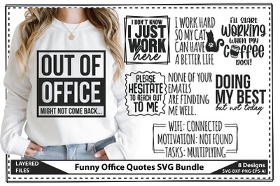 Funny Office Quotes SVG Bundle