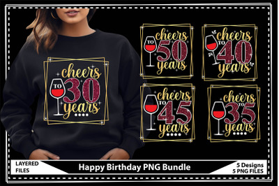 Happy Birthday PNG Bundle