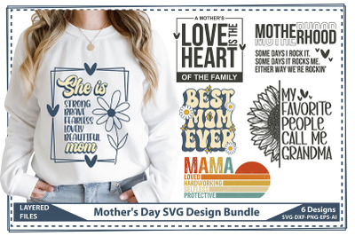 Mother&#039;s Day SVG Design Bundle