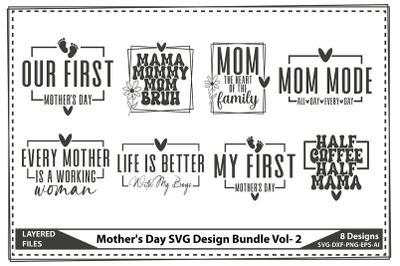 Mother&#039;s Day SVG Design Bundle