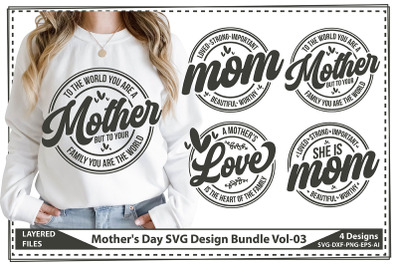 Mother&#039;s Day SVG Design Bundle Vol-03