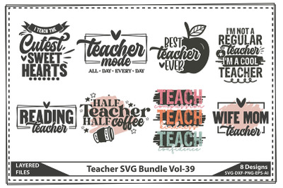Teacher SVG Bundle Vol-39