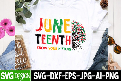 Juneteenth Know Your History SVG Design,Black History Month SVG ,Junet