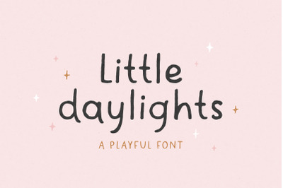 Little Daylights - Playful Font