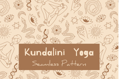 Kundalini Yoga Seamless Pattern PNG JPG EPS