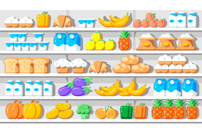 Supermarket interior