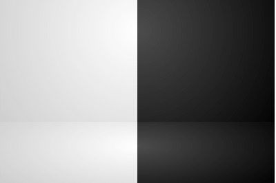 Empty White and Black studio room