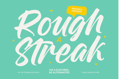 Rough Streak - Bold Brush Font