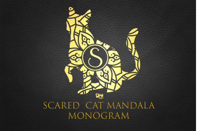 Scared Cat Mandala Monogram