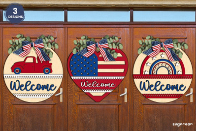 Patriotic Welcome Sign Bundle