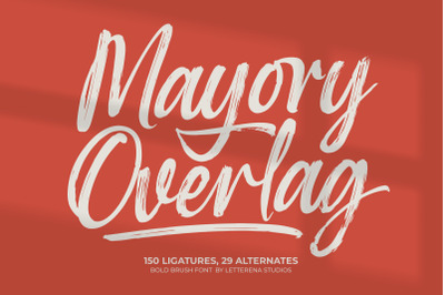 Mayory Overlag - Bold Brush Font