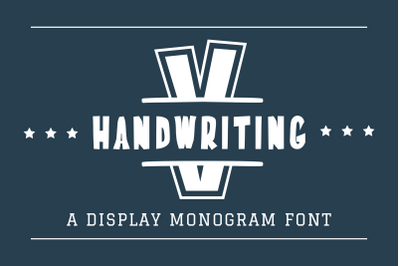 Handwriting Varsity Monogram