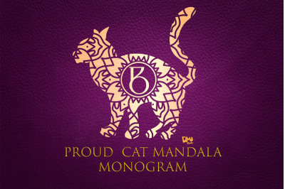 Proud Cat Mandala Monogram