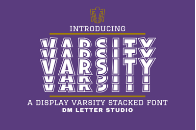 Handwriting Varsity Stacked