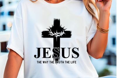 Jesus The Way The Truth The Life T-Shirt Design