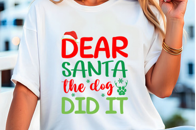 dear santa the dog did it