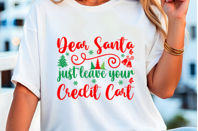 dear santa just leave your credit cart