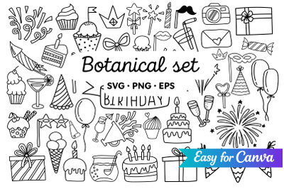 Party Doodle Clipart