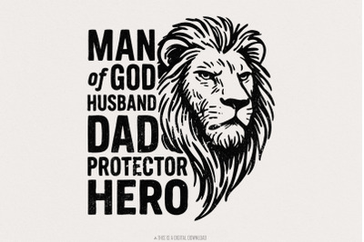 Dad PNG, Christian PNG, Man of God PNG, Bible Verse PNG, Jesus PNG, Da