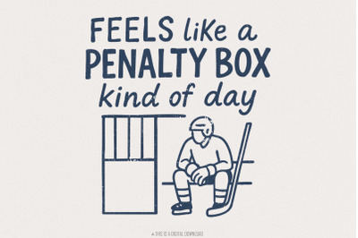 Hockey Penalty Box PNG, Funny Sports Digital Design, DIY T-Shirts, Mug