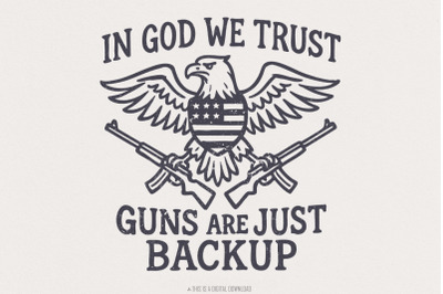 In God We Trust PNG, 4th of July PNG, Independence Day PNG, American F