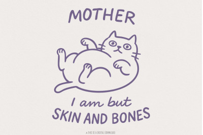 Chonky Cat Sticker, Cat Lover Sticker, Funny Cat Sticker, Cute Cat Sti